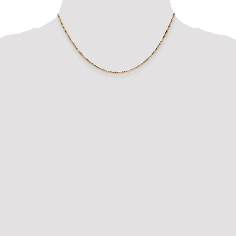 14K 10 inch 1.25mm Spiga with Lobster Clasp Anklet