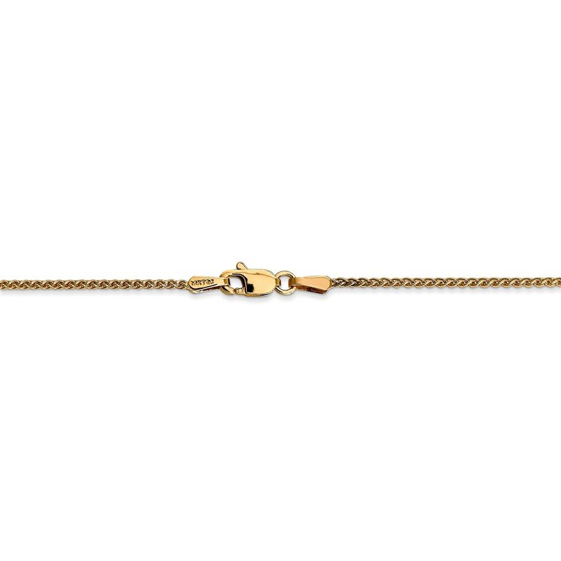 14K 10 inch 1.25mm Spiga with Lobster Clasp Anklet