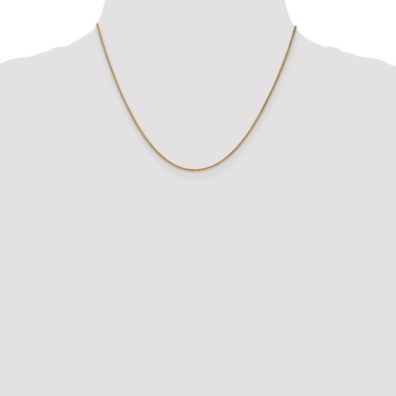 14K 10 inch 1.25mm Spiga with Lobster Clasp Anklet